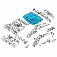 OEM Ford Rear Floor Pan Diagram - BB5Z-7811215-A