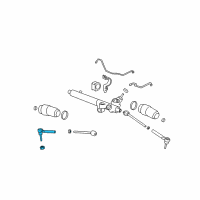 OEM Hummer H3T Outer Tie Rod Diagram - 15907712