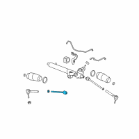 OEM 2007 Hummer H3 Drag Link Repair Kit Diagram - 15132760