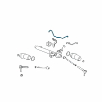 OEM Hummer Pipe Asm-Steering Gear Diagram - 15132762