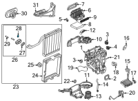 OEM 2021 Cadillac Escalade Suction Hose Seal Diagram - 13418809