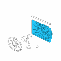 OEM Kia Fan SHROUD Diagram - 253502G200