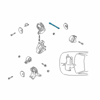 OEM 2005 Chrysler Sebring Bracket-Engine Mount Diagram - MD356461