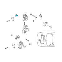 OEM 2000 Dodge Avenger INSULATOR-Engine Mount Diagram - MR197992