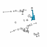 OEM Toyota Sequoia Knuckle Diagram - 43211-0C012