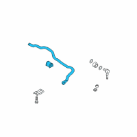 OEM Hyundai Bar-Front Stabilizer Diagram - 54811-38100