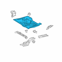 OEM Scion xA Rear Floor Pan Diagram - 58311-52902