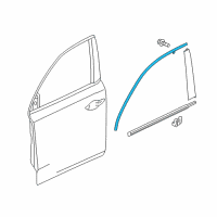 OEM 2020 Acura MDX Molding, Right Front Diagram - 72425-TZ5-A01