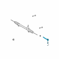 OEM 2015 Lexus RX450h Rod Assy, Tie, LH Diagram - 45470-49025