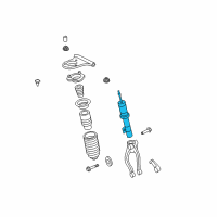 OEM Lincoln MKZ Strut Diagram - 7E5Z-18124-RH