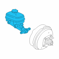 OEM 2004 Chevrolet Corvette Cylinder Asm, Brake Master Diagram - 19209263