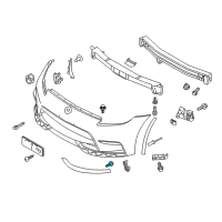 OEM 2015 Nissan 370Z Screw Diagram - 76838-JF00A
