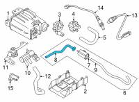 OEM 2021 Nissan Sentra Hose-Anti Evaporation Control Diagram - 14912-6LB0C