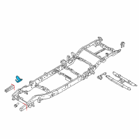 OEM 2016 Nissan Titan XD Bracket Assembly-STABILIZER Mounting, LH Diagram - E0431-EZ1AA