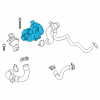 OEM BMW Coolant Water Pump Diagram - 11-51-7-597-715