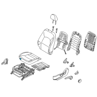 OEM 2012 Kia Rio Pad Assembly-Front Seat Cushion Diagram - 881501WAB0