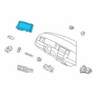 OEM 2004 Lincoln Town Car Cluster Assembly Diagram - 4W1Z-10849-AB