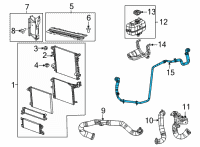 OEM 2021 Jeep Wrangler COOLANT BOTTLE RETURN Diagram - 68481143AD