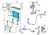 OEM Jeep Wrangler ENGINE COOLING Diagram - 68481174AB