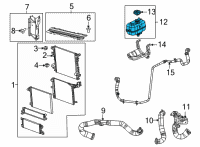 OEM Jeep Wrangler Bottle-COOLANT Recovery Diagram - 68519243AA