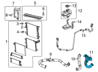 OEM 2022 Jeep Wrangler RADIATOR OUTLET Diagram - 68481136AB