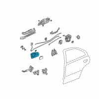 OEM 2001 Honda Civic Handle Assembly, Passenger Side Inside (Medium Taupe) Diagram - 72620-S5A-003ZB