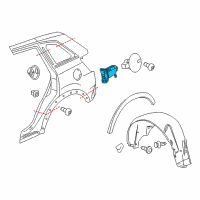 OEM 2013 Chevrolet Captiva Sport Latch Diagram - 22740834