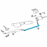 OEM 2020 Toyota Camry Intermed Pipe Diagram - 17420-F0010