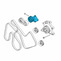 OEM 2018 Ford F-350 Super Duty Tension Pulley Diagram - BC3Z-8678-B