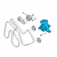 OEM 2017 Ford F-350 Super Duty Serpentine Tensioner Diagram - LC3Z-8678-G