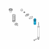 OEM Infiniti EX35 Rear Suspension Bound Bumper Assembly Diagram - 55240-1BA0A