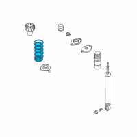 OEM Infiniti EX35 Rear Coil Spring Diagram - 55020-1BF1B