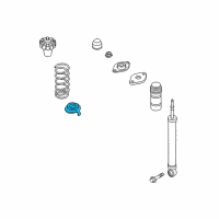 OEM Infiniti EX35 Seat-Rubber, Rear Spring Diagram - 55036-1BA0A