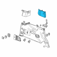 OEM 2019 Chevrolet Tahoe Upper Pillar Trim Diagram - 23229810