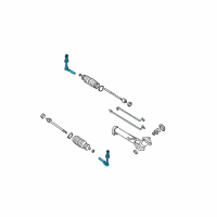 OEM Oldsmobile Cutlass Supreme Outer Tie Rod Diagram - 89047756