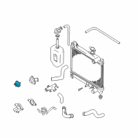 OEM 1999 Chevrolet Tracker Thermostat, Engine Coolant Diagram - 91176905