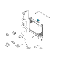 OEM Chevrolet Tracker Cap, Radiator (On Esn) Diagram - 30020692