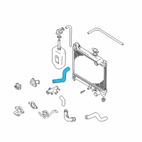 OEM 1999 Chevrolet Tracker Radiator Inlet Hose (Upper) Diagram - 30027979