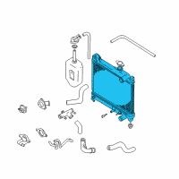 OEM Chevrolet Tracker Radiator Assembly (On Esn) Diagram - 91174508