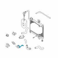 OEM Chevrolet Tracker Hose, Heater Outlet (On Esn) Diagram - 30027989