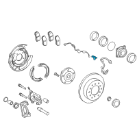OEM 2014 Toyota Sequoia Rear Speed Sensor Diagram - 89545-0C030