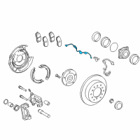 OEM 2019 Toyota Sequoia ABS Sensor Wire Diagram - 89516-0C060