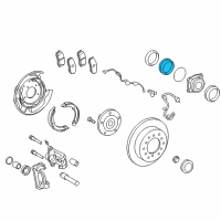 OEM 2020 Toyota Tundra Knuckle Seal Diagram - 90316-A0002