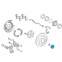 OEM 2013 Toyota Tundra Grease Cap Diagram - 43514-34020