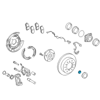 OEM 2018 Toyota Land Cruiser Axle Nut Diagram - 90179-32007