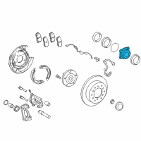 OEM 2015 Toyota Sequoia Bearing Diagram - 42450-0C020