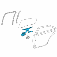 OEM 2018 Toyota Avalon Window Regulator Diagram - 69801-07030