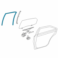 OEM Toyota Avalon Run Weatherstrip Diagram - 68142-07010