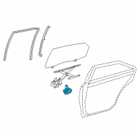 OEM 2016 Toyota Avalon Window Motor Diagram - 85710-0E050