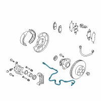 OEM Nissan Quest Sensor Assembly Anti Ski, Rear Diagram - 47900-1AD0B